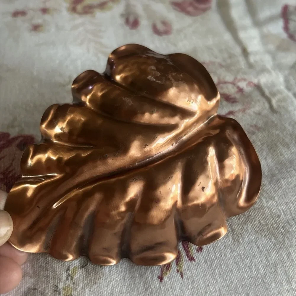 Vintage Gregorian Copper Trinket Dish Fairycore Cottagecore Whimsical